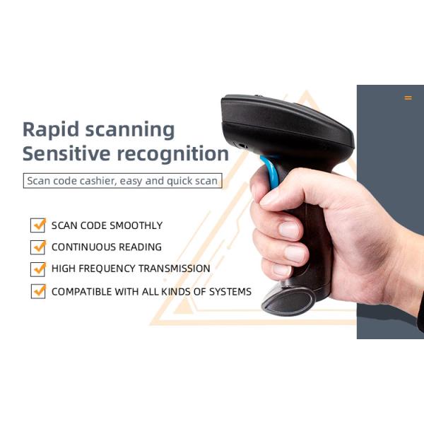 1- U1-W 1D CCD Wireless Barcode Scanner Scan Computer and Phone Screens with Confidence