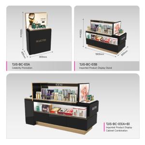 Beauty Store Showcase Famous Brand Glass Counter With Light-trips For Cosmetic