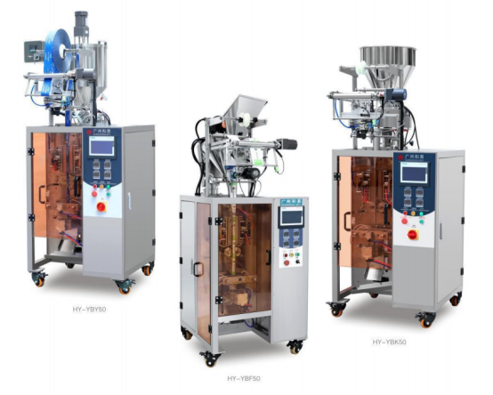 Rounded Back Seal Granular Packaging Machine 50 - 60hz 3.0kw Liquid Powder 50ML