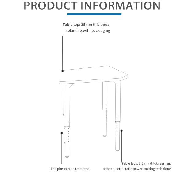 Adjustable Height Stand Up Desk Uplift Standing Desk with Customized Size and Assemble Video Support