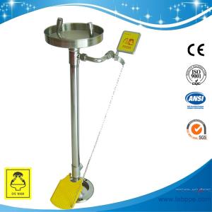 Quality SH711BSF-eye wash station 304 stainless steel Stand eye wash Erect safety eye wash made of SUS304 meets ANSI for sale