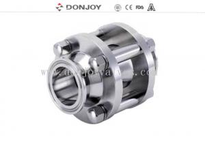 China DONJOY Stainless steel clamped straight sight glass with tempered glass 120 degree on sale