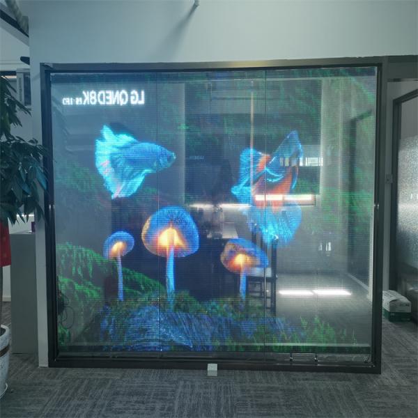 RGB Color P10 LED Transparent Film Screen Indoor H Flexible LED Display Screen