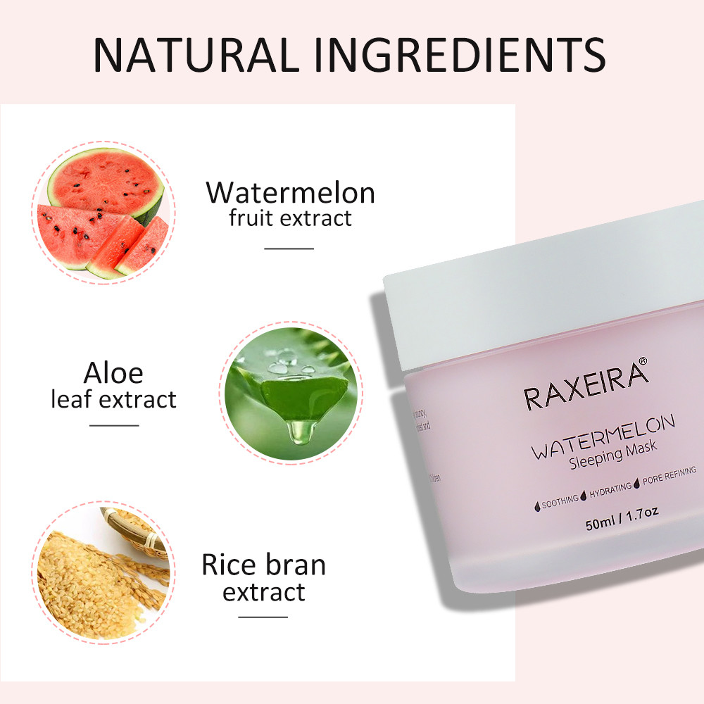 50ml Skin Care Face Mask Hyaluronic Acid Overnight Hydrating Watermelon Sleeping Mask