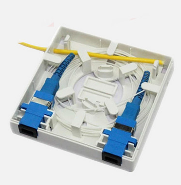 white color 2 ports Socket Panel CY/FB-002B Customer Fiber Optic Terminal Box