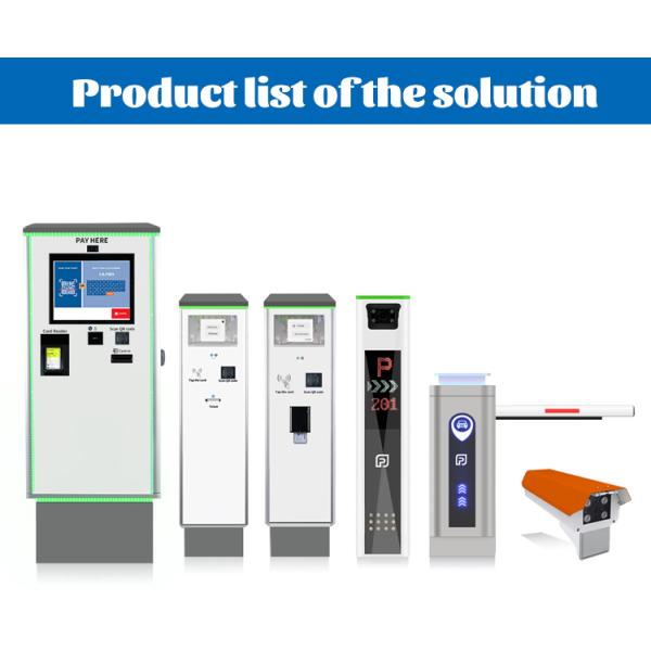 License Plate Recognition Parking System with 5MP LPR Camera and Barrier Gate