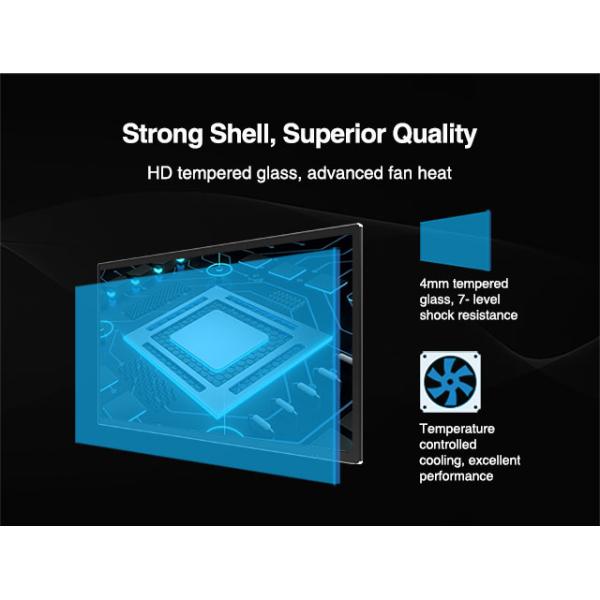 Multi Language Wall Mounted Advertising Display Remote Control Player