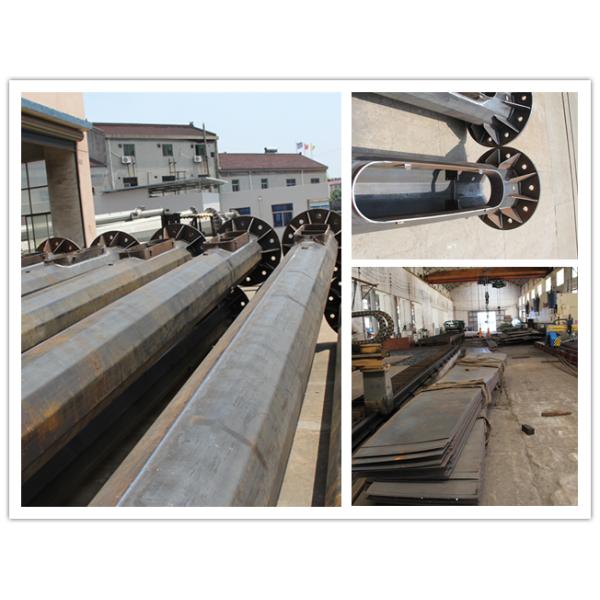 Explosion - proof Overpass High Mast Pole , 40m Toll - Station / Square Light Poles