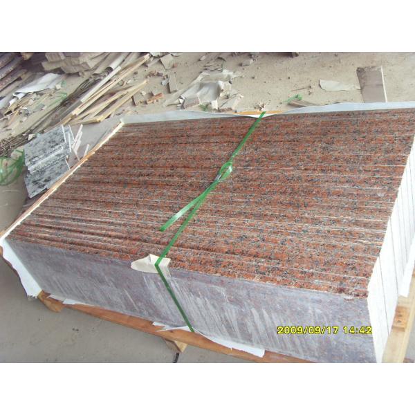 G562 Maple Red Granite Stair Treads slab tile cheap chinese stone Polished flamed