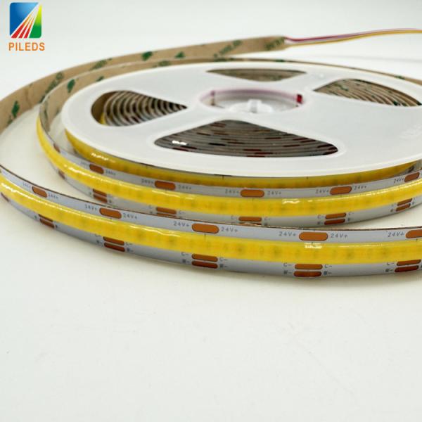 Double Color Temperature12V 24V COB LED Strip Flexible 5mm 8mm 10mm14W/M with 160° CCT Tunable 624led/m LED Cob Strip Light