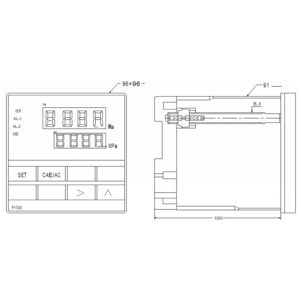 Stock PY500H Intelligent Sensor Meter Pressure Meter Sensor Indicator Your Top Choice for Axle Scale