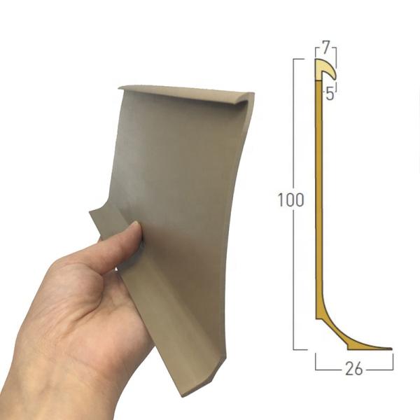Customer's Request PVC Flexible Flooring Wall Base and Cove Former with Capping Strip