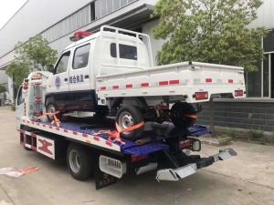 Quality Hydraulic Middle Duty Road Wrecker Truck / Small 4x2 Flatbed Tow Truck for sale
