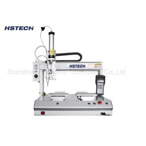 Quality Double Platform 4 Axis Desktop Glue Dispensing Machine Stepper Motor 300mm/s for sale