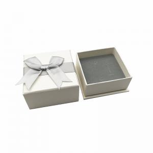 Quality Lid And Base 900gsm Grey Board Luxury Jewelry Box Necklace Packaging for sale