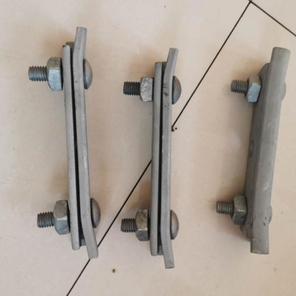 Q235 / Malleable Iron Power Line Fittings Guy Wire Clamp With Box Packing