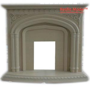 Quality Fireplaces - Natural Beige Rome Marble Fireplaces Customised - HestiaMade for sale
