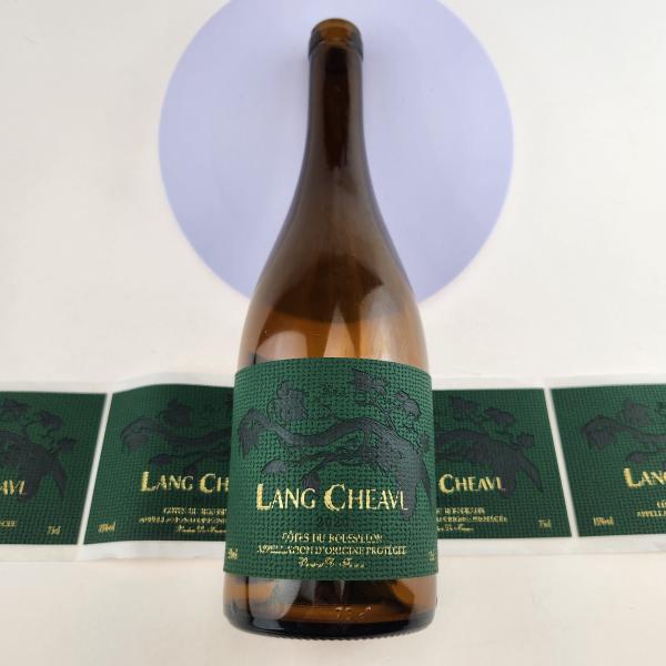 Custom PU Leather Label Wine Bottle Labels Silver Foil Leather Brand Tags For Red Wine