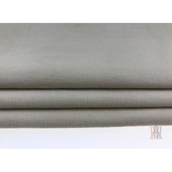 260gsm Stone Vintage Solid Twill Cotton Fabric 97 Cotton 3 Spandex Fabric For Coat