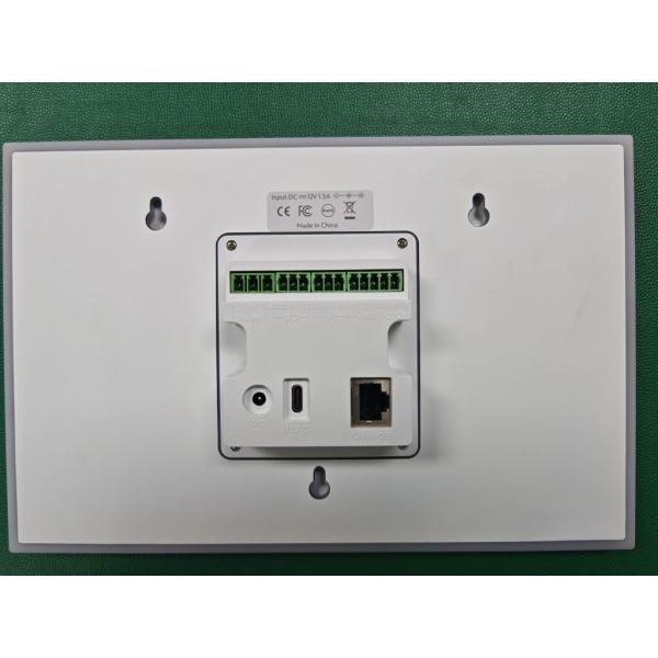 White Color 10 inch Android Wall Mount Touch Tablet RJ45 Power Over Ethernet with LED Light bar Temperature Sensor Multi ports