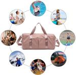 49CM 25cm Nylon Heavy Duty Large Gym Bag With Compartments Shoulder Tote