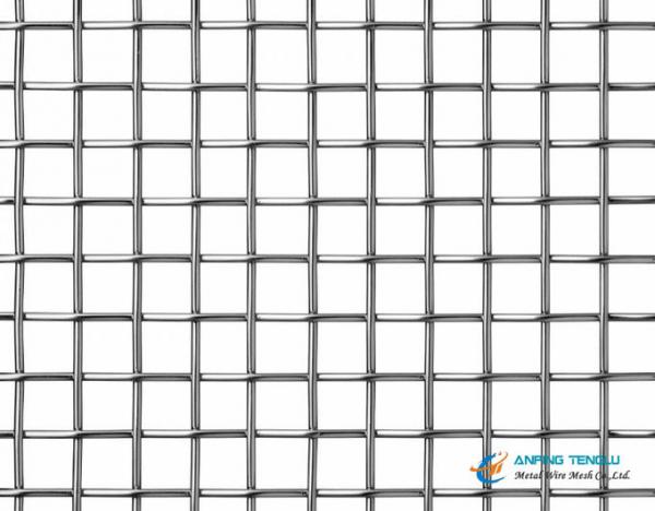0.5 To 8mm Stainless Steel Crimped Wire Mesh 1 To 20 Mesh Bright Silver