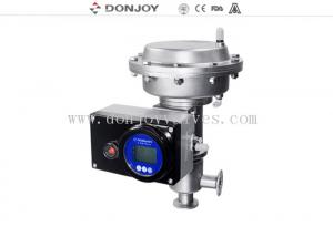 China Thin film Pneumatic Aseptic Reversing Seat Valve DN25-DN100 with  SS316L on sale