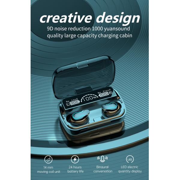 14mm Speaker Android Wireless Earphones HSP HFP With 2000MAh Charging Case