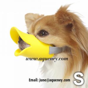 China Duckface Dog Muzzle Adjustable Duck Bill Dog Muzzle Available in 3 Colours on sale