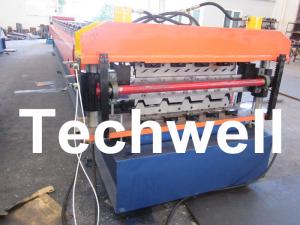 Quality PLC Frequency Control System Double Layer Roofing Roll Forming Machine TW-DLM for sale