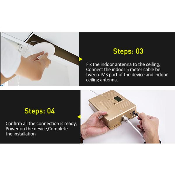 Dual Band 1800/2100MHz 2G/3G/4G Signal Booster with LCD Display