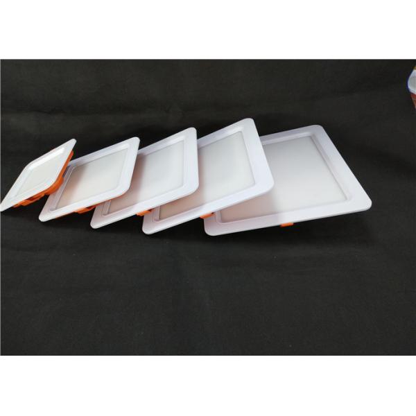 3000K 5 Inch Square Integrated LED Panel Light 12W With PC Switch Bracket