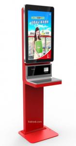 Quality Elegant Bill Payment Kiosk Free Standing / Wall Mounted Support Cash Payment for sale