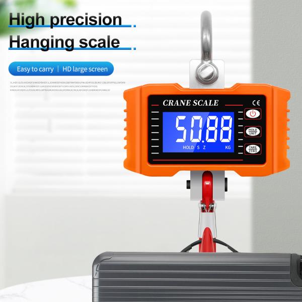 OCS-05-S 500kg 1000lb Industrial Hanging Crane Scale with Electronic LCD LED Display Aluminum Alloy Stainless Steel
