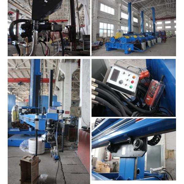 Remote Control Pipe Welding Rotator 5 Ton 6 - 60m/h Roller Speed