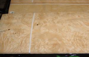 China Yellow Ash Burl Wood Veneer For Furniture , 0.5 mm Thickness on sale