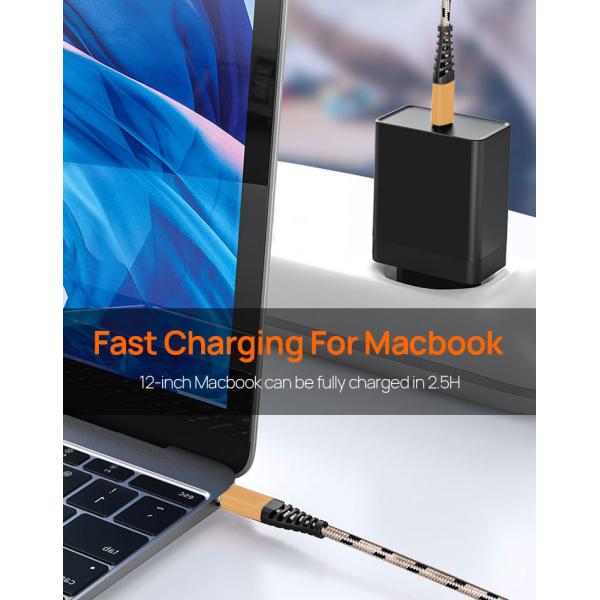 10Gbps 3.5 Mm USB Charging Cable 100Wstt USB C To USB C Charging Cable
