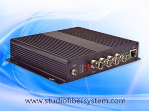 China 4Port aluminum multifunctional hdsdi to fiber optic converter with 10/100M ethernet&Rs485/rs422/rs232 on sale