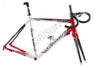 China Aluminium 700C Road Racing Bike Frame With Carbon Fiber Rear Upper Fork on sale