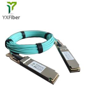 Quality 100G QSFP28 100GBASE-SR4 10 Meter AOC Active Optical Cable for sale