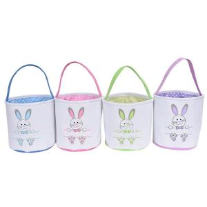 Quality Diy Printable Sublimation Easter Basket Personalized Easter Bunny Sublimation Bags for sale