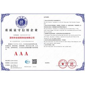 Shenzhen Anxinruo Technology Co., Ltd. Certifications