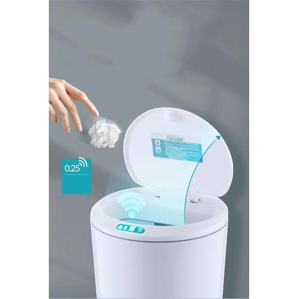 Home Living Room Creative Light Luxury Style With Lid Desktop Smart Trash Can Car Sensor Automatic Trash Can
