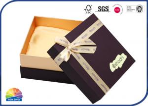 Quality Soft Touch Printed Ribbon Underwear Rigid Shoulder Box for sale