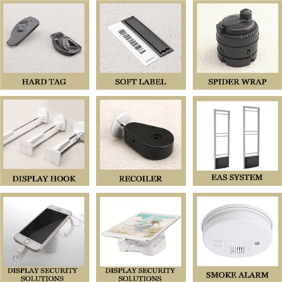 Customized Barcode EAS Source Tagging / Clothing Security Tags