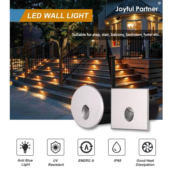 12VDC/24VDC Outdoor Wall Light Casting Aluminum Housing Round Shape IP65 Waterproof