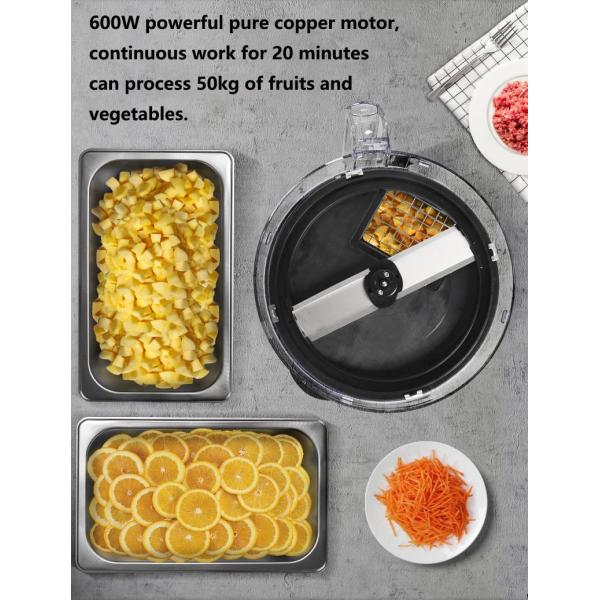 Convenient Commercial Vegetable Cutting Machine with Lid and PC Stainless Steel Housing