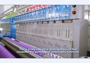 China High Capacity Multihead Embroidery Machine / High Speed Embroidery Machine on sale
