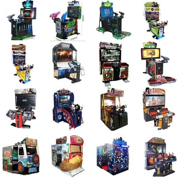 Coin Operated After Dark Gun Shooting Arcade Machine , 2 Players Simulator Game Machine For Children
