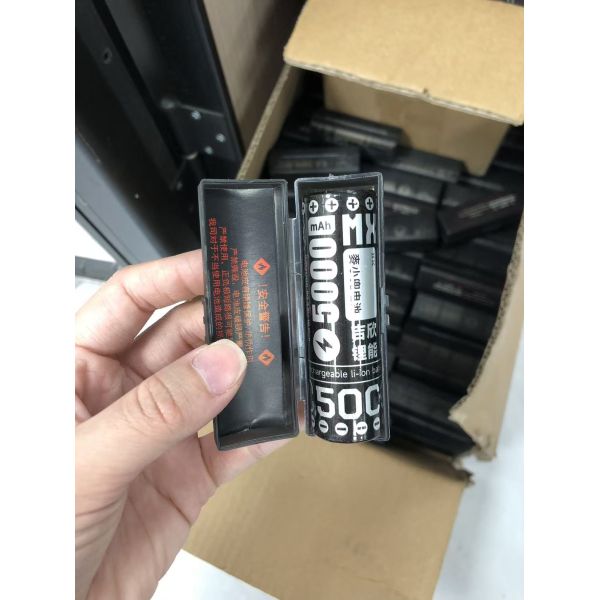 Portable Charger Power Bank 5000mAh Replaceable Battery Built in USB Cable Wired Durable Fast Charging Silver